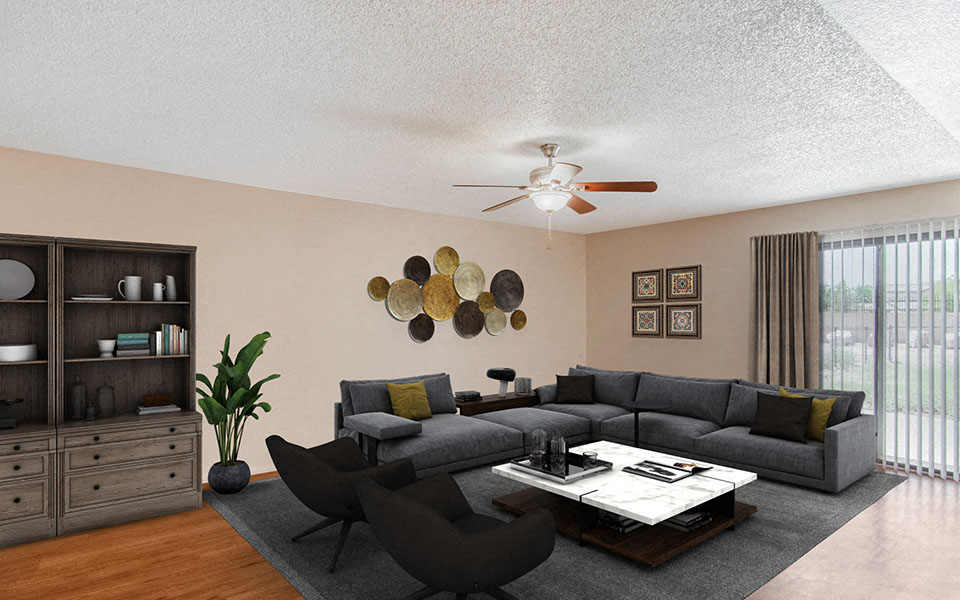 Saguaro Manor - 2x1 937 - Living Room